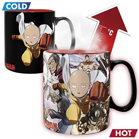 ONE PUNCH MAN Kubek zmieniający kolor 460 ml Heroes with box