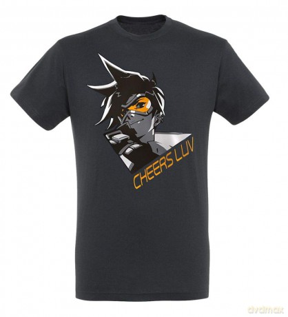 OVERWATCH T-shirt Tracer man SS dark grey new fit S