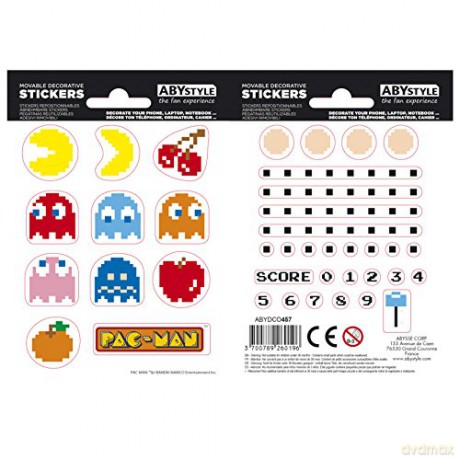 PAC-MAN Stickers 161cm/ 2 sheets Maze
