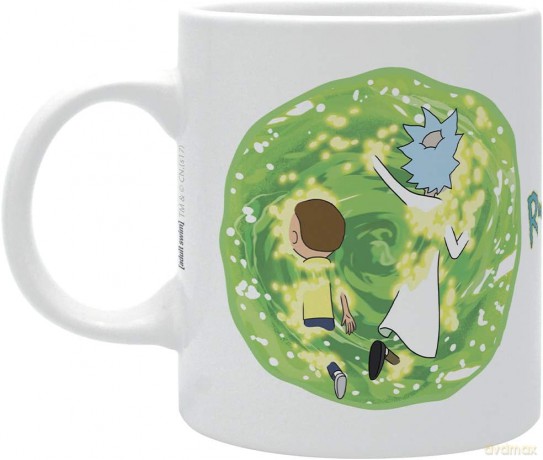 RICK AND MORTY Kubek 320 ml Portal- subli with box