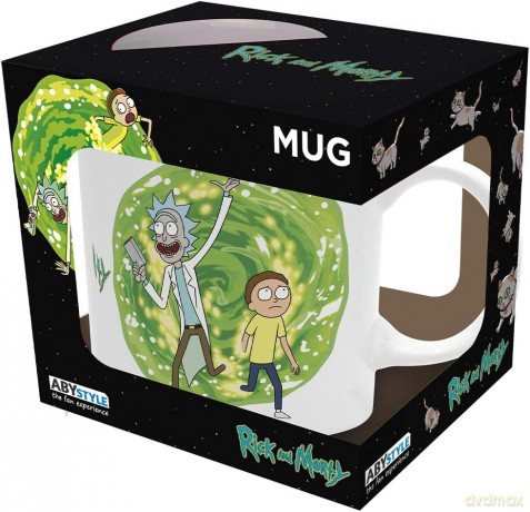 RICK AND MORTY Kubek 320 ml Portal- subli with box