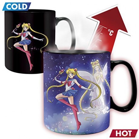 SAILOR MOON Kubek zmieniający kolor 460 ml Sailor&Chibi box