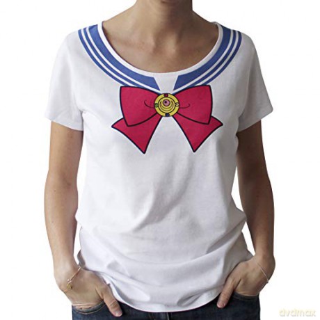 SAILOR MOON T-shirt Cosplay woman SS white premium XL