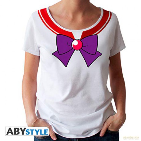 SAILOR MOON T-shirt Sailor Mars woman SS white premium L