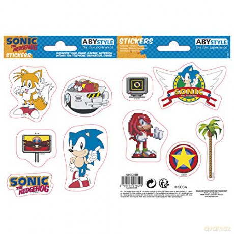 SONIC Stickers 161cm/ 2 sheets Sonic Retro