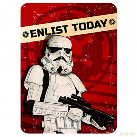 STAR WARS Metal plate Enlist today (288) (Gwiezdne Wojny)