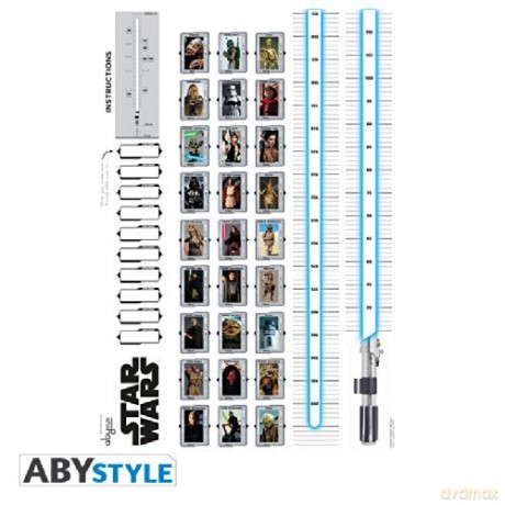STAR WARS Naklejki 1000 cm HEIGHT MEASURE (blister) (Gwiezdne Wojny)