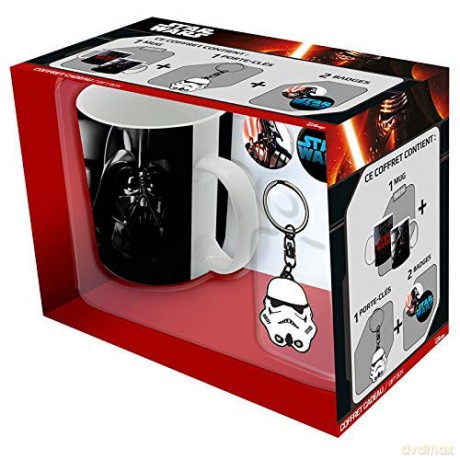 STAR WARS Pck Kubek Trooper-Vador + Keychain Trooper + Badges (Gwiezdne Wojny)