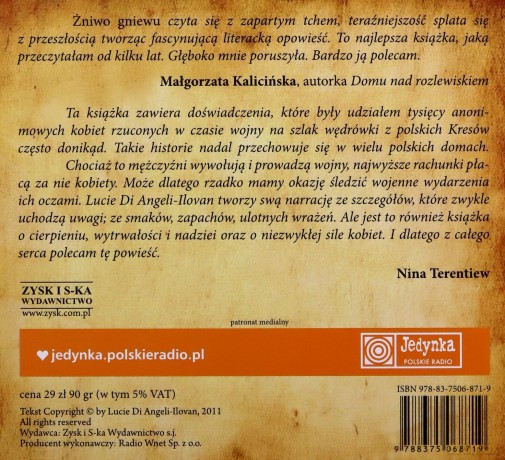 Żniwo gniewu - Lucie Di Angeli-Ilovan (digipack) [AUDIOBOOK] [CD]