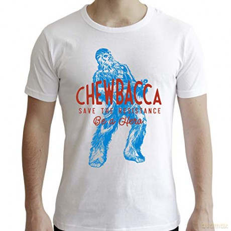 STAR WARS T-shirt Chewbacca man SS white new fit (Gwiezdne Wojny) M