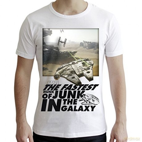 STAR WARS T-shirt Falcon Graphic man SS white new fit (Gwiezdne Wojny) M