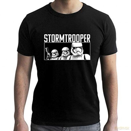 STAR WARS T-shirt Troopers E9 man SS black new fit (Gwiezdne Wojny) M