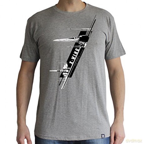 STAR WARS T-shirt X-Wing Resistance man SS sport grey basic (Gwiezdne Wojny) M