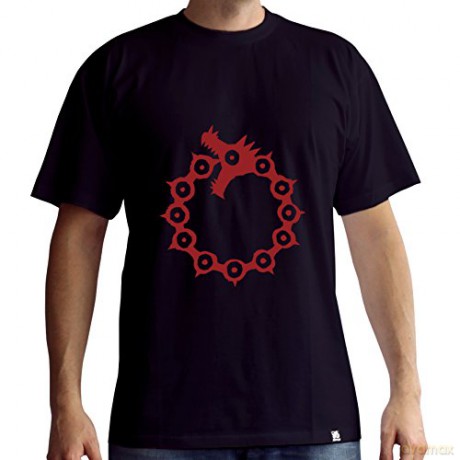 THE SEVEN DEADLY SINS T-shirt Emblems man SS black- basic XS