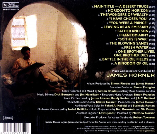 Black Gold soundtrack (Czarne złoto) (James Horner) [CD]