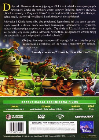 Dzwoneczek: Wielkie zawody w Przystani Elfów (Disney) [DVD]