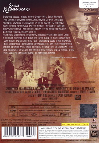 Śniegi Kilimandżaro [DVD]