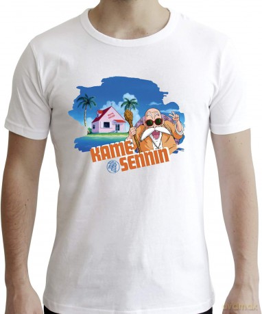 DRAGON BALL T-shirt DBZ/ Master Roshi man SS white New fit L