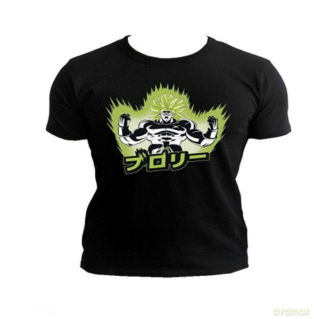 DRAGON BALL BROLY T-shirt DBZ/ Broly man SS black New fit XL