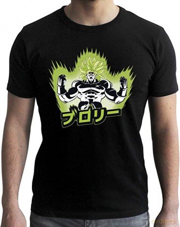 DRAGON BALL BROLY T-shirt DBZ/ Broly man SS black New fit S