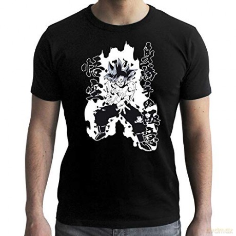 DRAGON BALL SUPER T-shirt Goku Kamehameha man SS black New fit XL