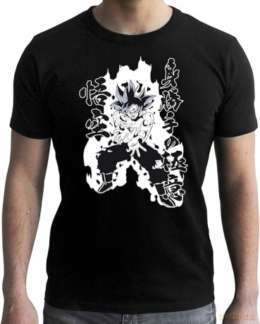 DRAGON BALL SUPER T-shirt Goku Kamehameha man SS black New fit S