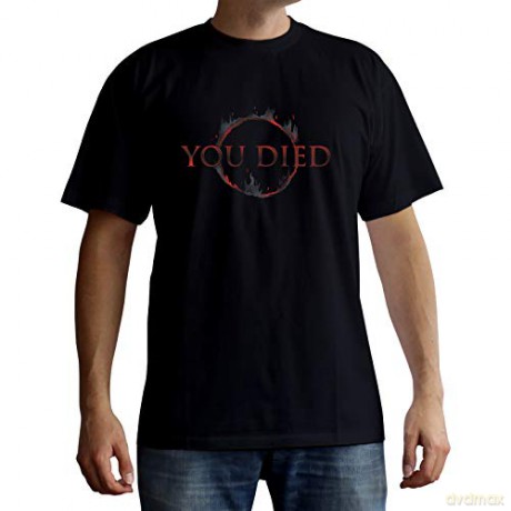 DARK SOULS T-shirt You Died man SS black basic M