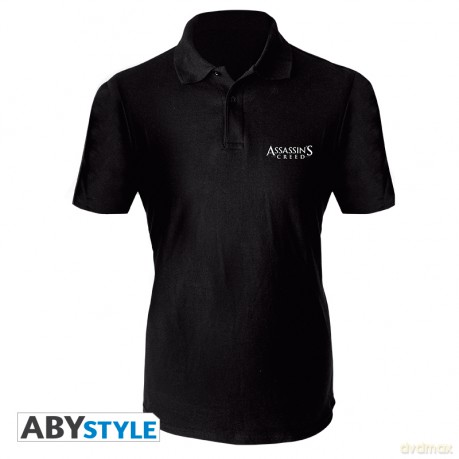 ASSASSIN'S CREED Polo Shirt Crest man SS black XXL