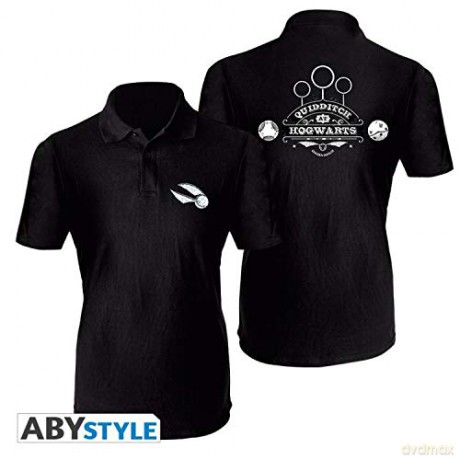 HARRY POTTER Polo Shirt Quidditch man SS black S