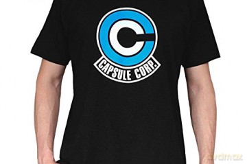 DRAGON BALL T-shirt DB/ Capsule Corp man SS black basic S