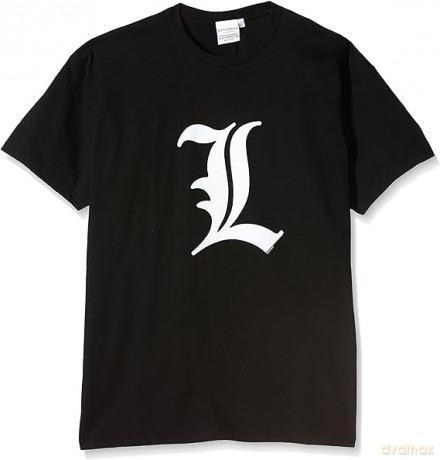 DEATH NOTE T-shirt L tribute man SS black basic XXL