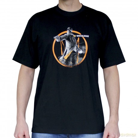 WATCH DOGS T-shirt Fox Tag man SS black basic S