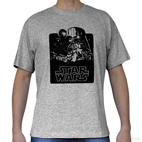 STAR WARS T shirt Vintage man SS sport grey 150gr (Gwiezdne Wojny) S