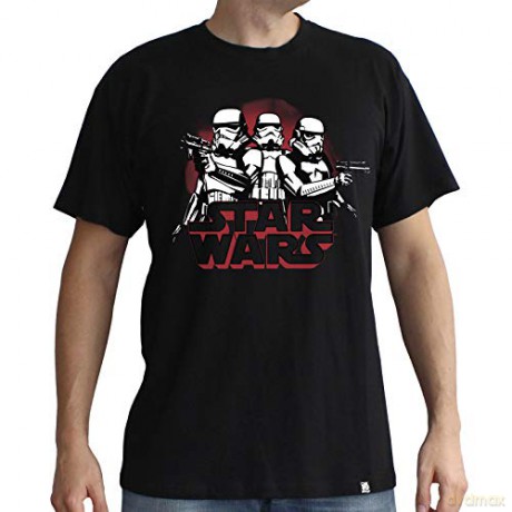 STAR WARS T-shirt StormTroopers man SS black basic (Gwiezdne Wojny) L