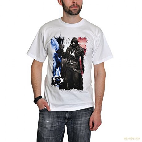 ASSASSIN'S CREED T-shirt AC5 Flag man SS white basic