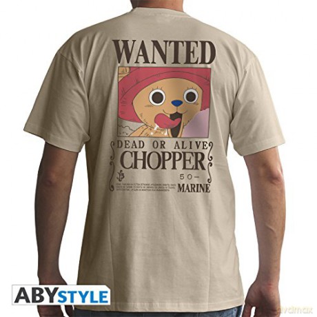 ONE PIECE T-shirt Wanted Chopper man SS sand basic XL