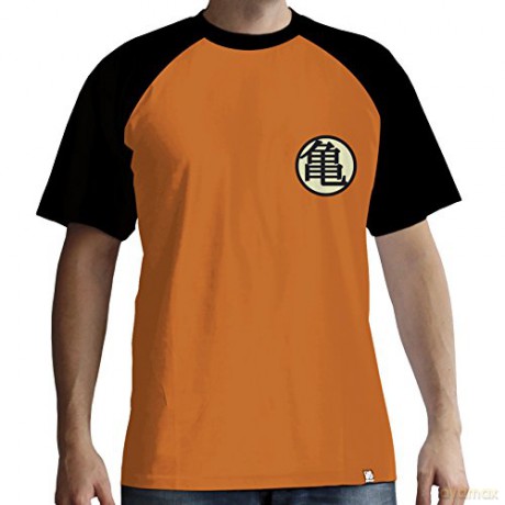 DRAGON BALL T-shirt Kame Symbol man SS orange premium S