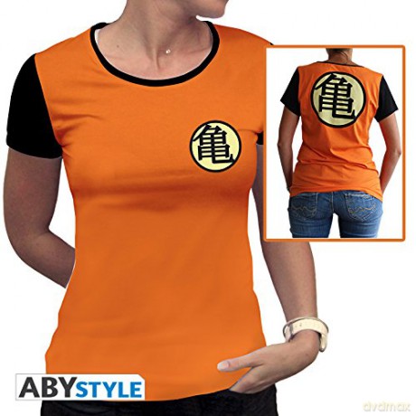 DRAGON BALL T-shirt Kame Symbol woman SS orange premium XS