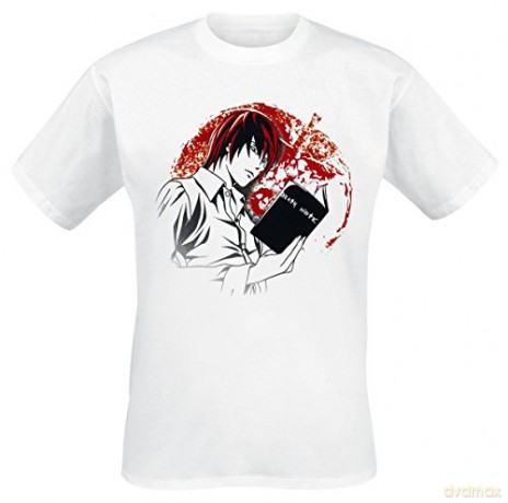 DEATH NOTE T-shirt Light man SS white basic S