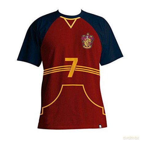 HARRY POTTER T-shirt Quidditch jersey man SS red premium L