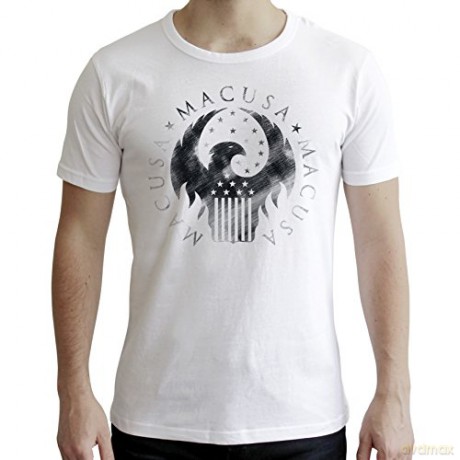 FANTASTIC BEASTS T-shirt MACUSA man SS white new fit XL