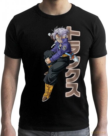 DRAGON BALL T-shirt DBZ/ Trunks man SS black new fit M