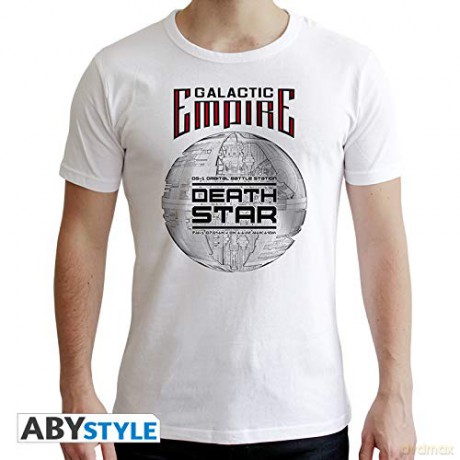 STAR WARS T-shirt Death Star man SS white new fit (Gwiezdne Wojny) XS