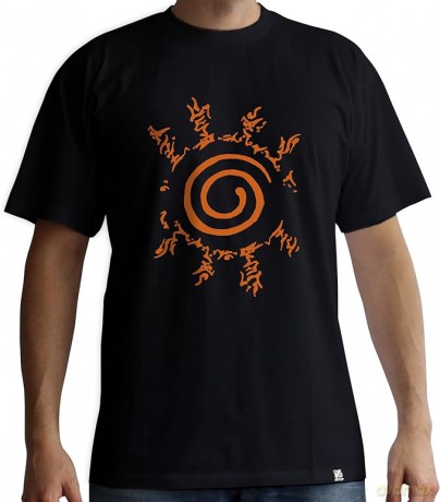 NARUTO SHIPPUDEN T-shirt Seal man SS black new fit M