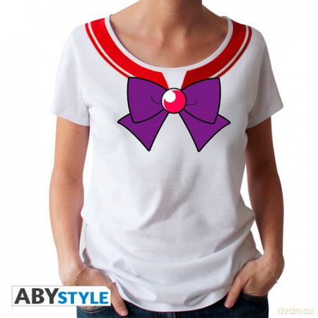 SAILOR MOON T-shirt Sailor Mars woman SS white premium S