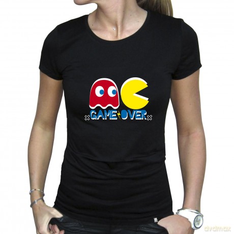 PAC-MAN T-shirt Game Over woman SS black M
