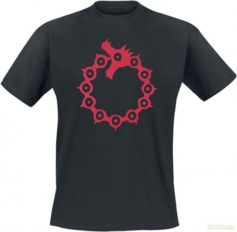 THE SEVEN DEADLY SINS T-shirt Emblems man SS black- basic S