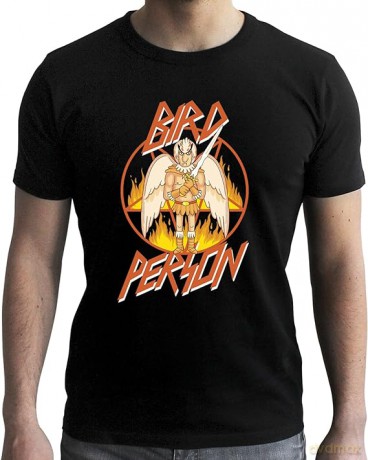RICK AND MORTY T-shirt Birdperson man SS black new fit XL