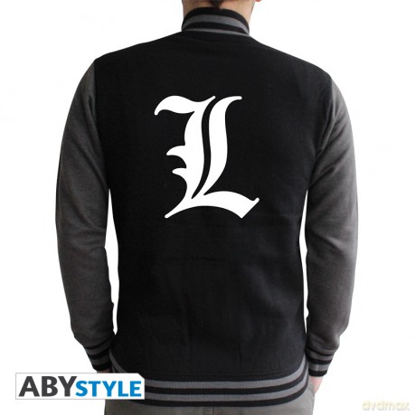 DEATH NOTE Jacket L symbol Men black/dark grey
