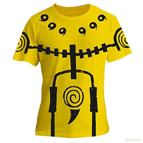 NARUTO SHIPPUDEN T-shirt Chakra Mode man SS yellow premium M